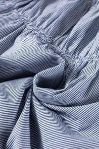 Striped Bubble Sleeve Ruched Babydoll Dress - Update AvenueTrendsi1001006107231601001006107231600718091b - 2af8 - 478a - 830f - f71edffe2faf - MaxLight Blue