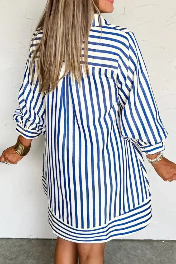 Striped Button Front Dress - Update AvenueCasual DressesTrendsi100100171471498100100171471498Striped Button Front DressStripe