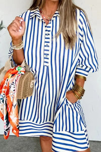 Striped Button Front Dress - Update AvenueCasual DressesTrendsi100100171471498100100171471498Striped Button Front DressStripe
