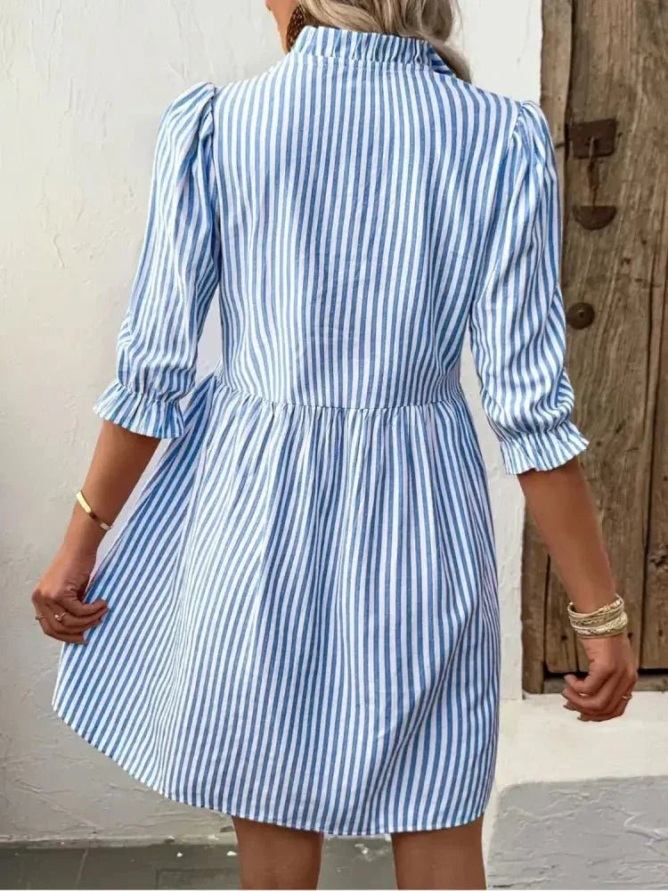 Striped Half Sleeve Mini Shirt Dress - Update AvenueEffortless Elegance: DressesTrendsi100100835891273100100835891273edae894a - 1697 - 4844 - 9d77 - a02710cb19f4 - Max - OriginLight Blue