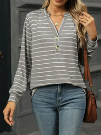 Striped Henley T-Shirt with Button Detail - Update AvenueDaily EssentialsTrendsi100100511291197100100511291197c221e93a - d8e0 - 47c1 - ac3e - 7783759816a2 - Max - OriginGray