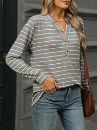 Striped Henley T-Shirt with Button Detail - Update AvenueDaily EssentialsTrendsi10010051129119710010051129119709f3b9c1 - ff59 - 45d6 - 9302 - 5543e5ec127c - Max - OriginGray