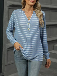 Striped Henley T-Shirt with Button Detail - Update AvenueDaily EssentialsTrendsi100100511291253100100511291253bc00b4cb - 18c4 - 44cd - bd89 - 18cf10f0be61 - Max - OriginLight Blue