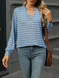 Striped Henley T-Shirt with Button Detail - Update AvenueDaily EssentialsTrendsi100100511291253100100511291253dbafe0f9 - 0768 - 4eed - 89fd - 83c7a704dce4 - Max - OriginLight Blue
