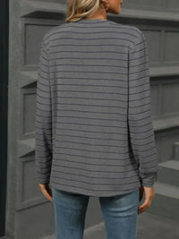 Striped Henley T-Shirt with Button Detail - Update AvenueDaily EssentialsTrendsi100100511292102100100511292102bebbc4ae - 1964 - 4c46 - bf62 - 094c57aef59e - Max - OriginDark Gray
