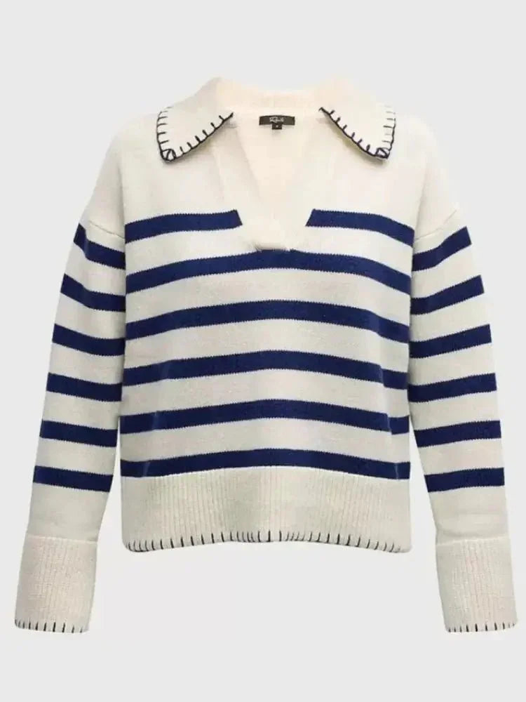 Striped Johnny Collar Sweater - Update AvenueDaily EssentialsTrendsi1001009285854581001009285854580c5a0ea48c334d54baffc9af9db8280d - Max - OriginStripe