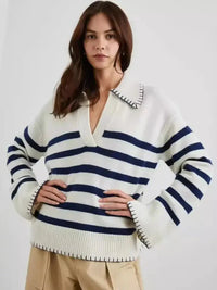 Striped Johnny Collar Sweater - Update AvenueDaily EssentialsTrendsi1001009285854581001009285854584d1cb639f6f3468e9ee3cd7f06dff981 - Max - OriginStripe