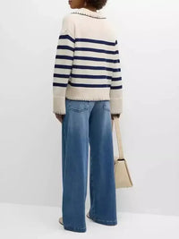 Striped Johnny Collar Sweater - Update AvenueDaily EssentialsTrendsi1001009285854581001009285854584d43a3cd1284407b8641aafc7852dd15 - Max - OriginStripe