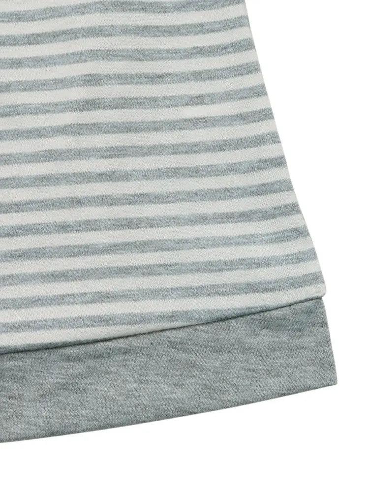Striped Long Sleeve Casual T-Shirt - Update AvenueT-ShirtsTrendsi1001003884136451001003884136458946b11163ff49f5a32b0f0159d631e2 - Max - OriginLight Gray