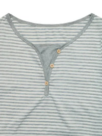 Striped Long Sleeve Casual T-Shirt - Update AvenueT-ShirtsTrendsi10010038841364510010038841364528fc51175fdc40c3b5a680c33081ec90 - Max - OriginLight Gray