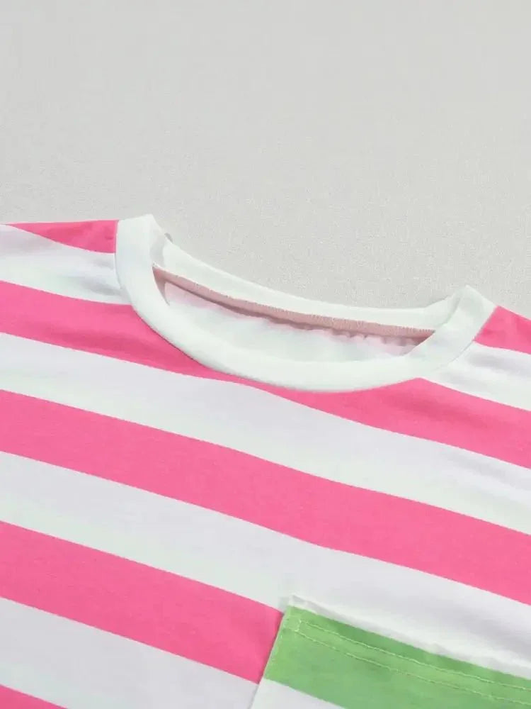 Striped Oversized Short Sleeve T-Shirt - Update AvenueT-ShirtsTrendsi100100893329294100100893329294e4bee591 - 96a6 - 4880 - 9635 - 532e487d0aa1 - Max - OriginPink