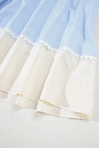 Striped Patchwork Ric Rac Puff Sleeve Collared Mini Dress - Update AvenueEffortless Elegance: DressesTrendsi100100493321025100100493321025a0d2e145 - 4fd7 - 4455 - 9fe6 - d70ee38a95d6 - Max - OriginMulticolor