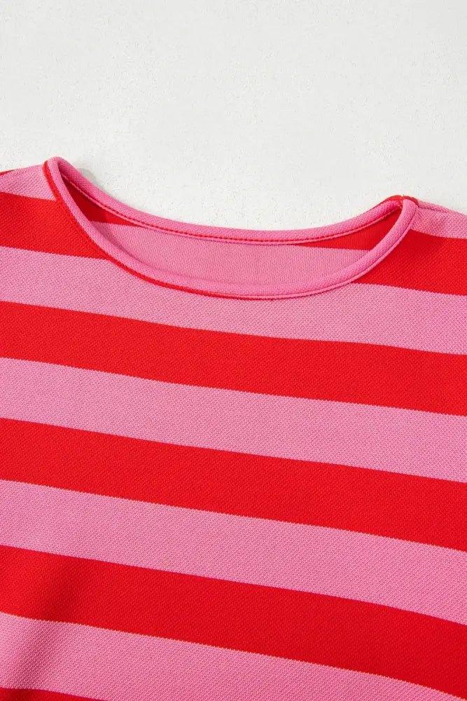 Striped Ruffle Sleeve Summer T-Shirt - Update AvenueT-ShirtsTrendsi100100593491726100100593491726a2d56a7a - d41f - 4633 - ab24 - 76bdd808a36e - Max - OriginStrawberry