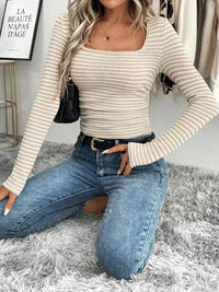 Striped Square Neck Long Sleeve T-Shirt - Update AvenueT-ShirtsTrendsi10010033984171010010033984171028b748a4655d404583995acab025ca5b - Max - OriginApricot