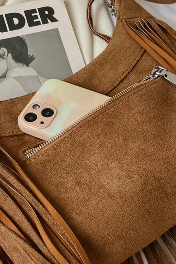 Suede Fringe Adjustable Strap Shoulder Bag - Update AvenueVacation StyleTrendsi10070044722103710070044722103796c54649 - d91e - 4582 - 9292 - c041c9db981e - MaxCaramel
