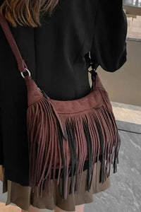 Suede Fringe Adjustable Strap Shoulder Bag - Update AvenueVacation StyleTrendsi1007004472225111007004472225115e5fbdf3 - 3cfa - 4564 - 9608 - dd46ae3cae56 - MaxKhaki