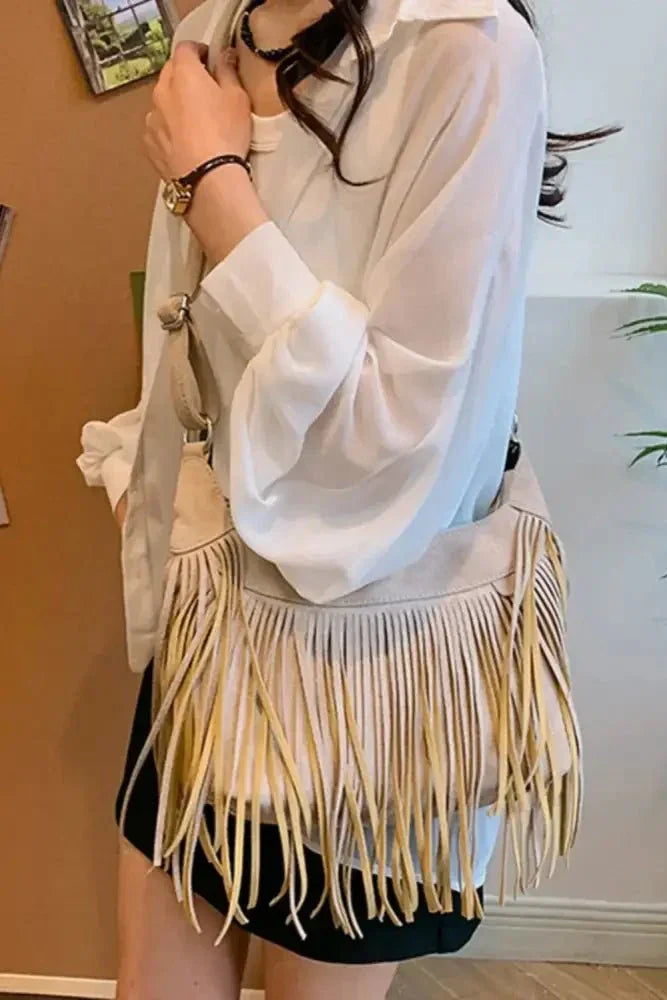 Suede Fringe Adjustable Strap Shoulder Bag - Update AvenueVacation StyleTrendsi100700447222511100700447222511fbb2c12c - 502e - 4c47 - ab41 - 9c2e06feda58 - MaxKhaki