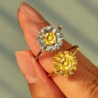Sunflower Zircon 925 Sterling Silver Ring - Update AvenueRingTrendsi100500078185460100500078185460Sunflower Zircon 925 Sterling Silver RingSilver