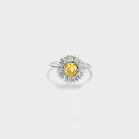 Sunflower Zircon 925 Sterling Silver Ring - Update AvenueRingTrendsi100500078185460100500078185460Sunflower Zircon 925 Sterling Silver RingSilver