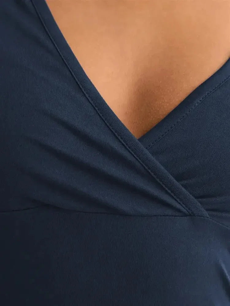 Surplice Short Sleeve T-Shirt - Update AvenueT-ShirtsTrendsi10010029422154010010029422154014c4f013 - 0c7c - 4a57 - b9ba - 5bc6e3e57c25 - Max - OriginDark Navy