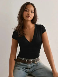 Surplice Short Sleeve T-Shirt - Update AvenueT-ShirtsTrendsi100100294224872100100294224872756fec7c - 984c - 44ac - 8897 - f25165b32a18 - Max - OriginBlack