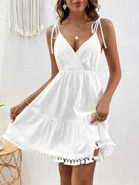 Surplice Summer Mini Dress with Tassel Hem - Update AvenueTrendsi1001000979489371001000979489371344bead12b7419baaa1ce8da78b4212 - Max - OriginWhite