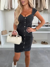 Sweetheart Neck Cap Sleeve Denim Dress - Update AvenueDenim Dresses & SkirtsTrendsi1001000831401221001000831401228ed6527c - b532 - 4c29 - 84d7 - e80a3ab98f2d - Max - OriginBlack