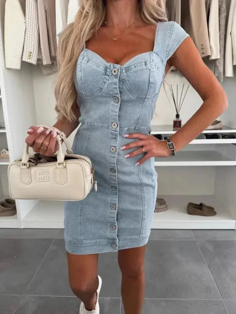 Sweetheart Neck Cap Sleeve Denim Dress - Update AvenueDenim Dresses & SkirtsTrendsi10010008314546510010008314546579e2d3bf - 2a85 - 419e - b1b2 - 1df5aefc22b8 - Max - OriginLight Blue
