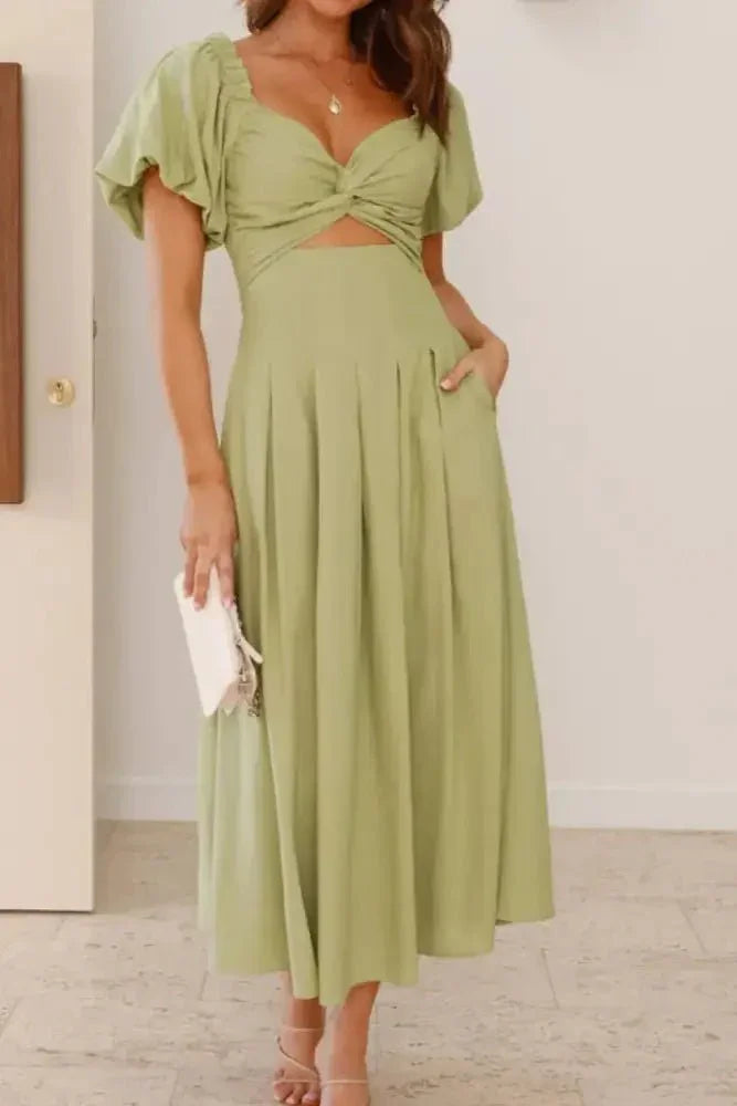 Sweetheart Neck Puff Sleeve Dress - Update AvenueTrendsi100100067601766100100067601766c213e2fc - 320c - 472b - aec0 - f2ef2f9c83a0 - Max - OriginYellow - Green