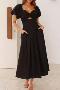 Sweetheart Neck Puff Sleeve Dress - Update AvenueTrendsi10010006760940910010006760940921b539d3 - 8e12 - 45d0 - b509 - efb2000af7f8 - Max - OriginBlack