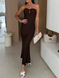 Sweetheart Neck Tube Maxi Dress
