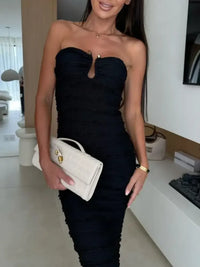 Sweetheart Neck Tube Maxi Dress