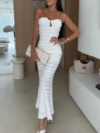 Sweetheart Neck Tube Maxi Dress