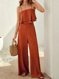 Swiss Dot Layered Cami and Pants Set - Update AvenueBoho VibesTrendsi100100840149901100100840149901aeada8a0 - fdba - 461e - b8e7 - 84f15406e654 - MaxOrange - Red