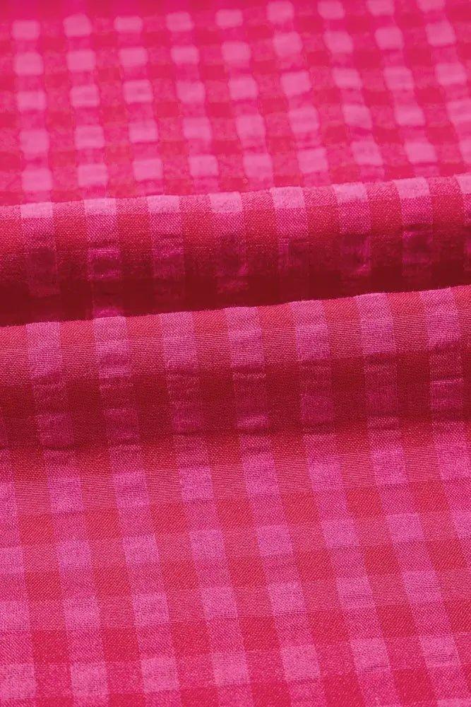 SYNZ Gingham Check Bubble Sleeve Ruffled Maxi Dress - Update AvenueTrendsi100100948373148100100948373148c778d029 - 321a - 404f - bfc0 - bfe50646653b - Max - OriginStrawberry