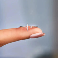 T Shape Inlaid Zircon 925 Sterling Silver Open Ring - Update AvenueRingTrendsi100500488991879100500488991879T Shape Inlaid Zircon 925 Sterling Silver Open RingSilver