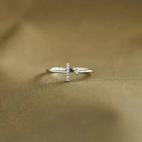 T Shape Inlaid Zircon 925 Sterling Silver Open Ring - Update AvenueRingTrendsi100500488991879100500488991879T Shape Inlaid Zircon 925 Sterling Silver Open RingSilver