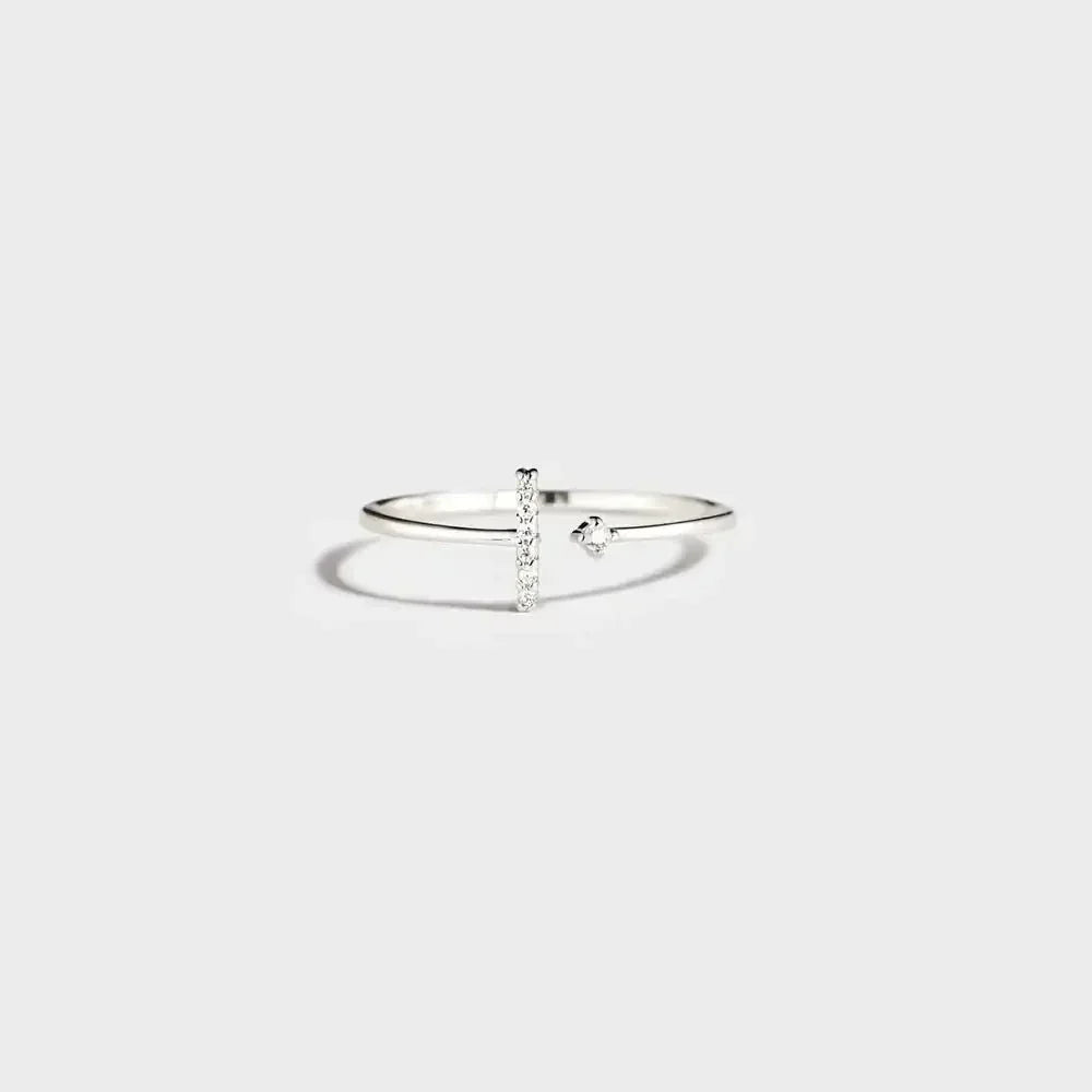 T Shape Inlaid Zircon 925 Sterling Silver Open Ring - Update AvenueRingTrendsi100500488991879100500488991879T Shape Inlaid Zircon 925 Sterling Silver Open RingSilver