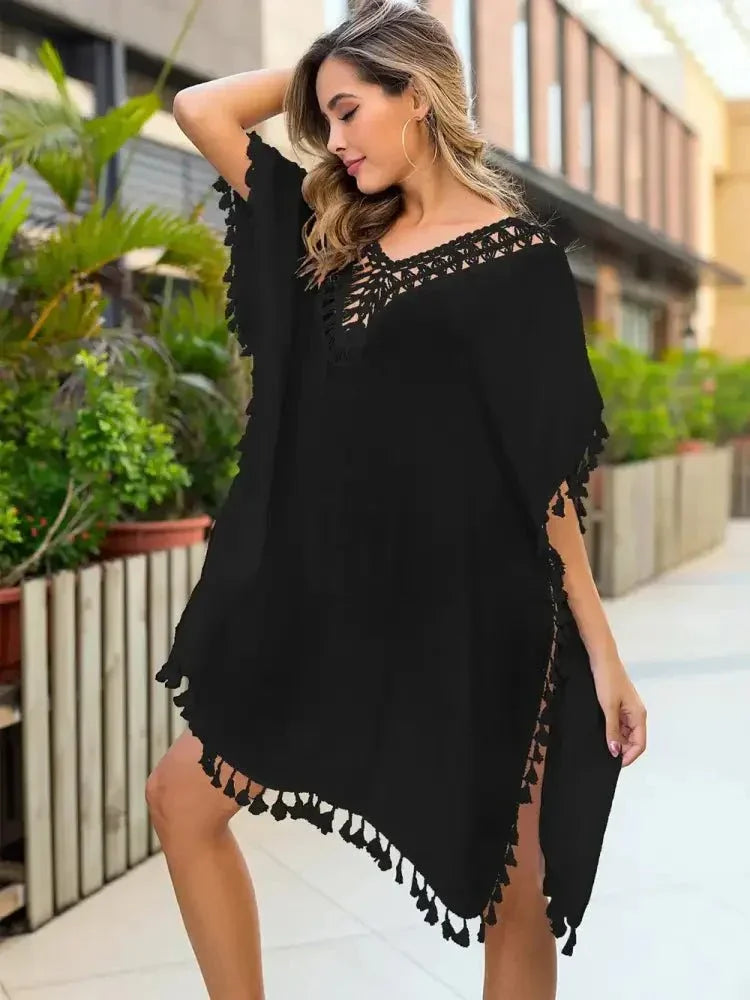 Tassel Cutout Half Sleeve Cover - Up - Update AvenueTrendsi100100163953175100100163953175e1dba844 - acee - 458f - 90c9 - a9cf10a2f54c - MaxBlack