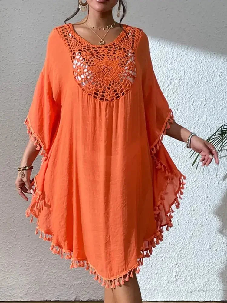 Tassel Cutout Scoop Neck Cover - Up Dress - Update AvenueBoho VibesTrendsi1001002092127161001002092127165975c56b - 56da - 46e3 - 9109 - 18b36a4a4246 - MaxOrange
