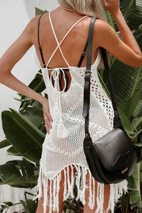Tassel Openwork Spaghetti Strap Cover Up Dress - Update AvenueTrendsi10010037876178410010037876178453dd8b36 - d1d9 - 422d - b584 - 80009b8d8cc6 - MaxWhite