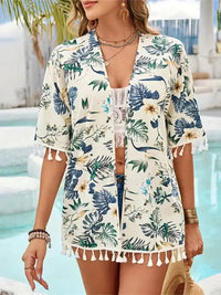 Tassel Printed Open Front Half Sleeve Cover - Up - Update AvenueTrendsi100100115781198100100115781198966c21b6 - cad1 - 4510 - 8d37 - a891a2c1b675 - MaxPastel Yellow
