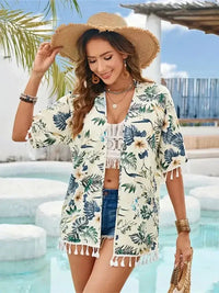 Tassel Printed Open Front Half Sleeve Cover - Up - Update AvenueTrendsi1001001157811981001001157811985b2199d8 - 903b - 4d07 - a77e - 189f6f554316 - MaxPastel Yellow