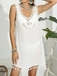 Tassel Scoop Neck Wide Strap Cover - Up - Update AvenueBoho VibesTrendsi100100060591278100100060591278d5e01702 - e01f - 4376 - 9eb3 - 8e0af2ce7e0d - MaxWhite
