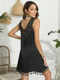 Tassel Scoop Neck Wide Strap Cover - Up - Update AvenueBoho VibesTrendsi1001000605921931001000605921936ca71858 - 94c4 - 4014 - 84c3 - 78ac05d56e6e - MaxBlack