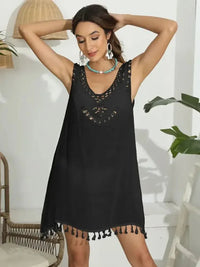 Tassel Scoop Neck Wide Strap Cover - Up - Update AvenueBoho VibesTrendsi100100060592193100100060592193f01cd5e6 - b7af - 4c22 - b881 - 25fffd180845 - MaxBlack