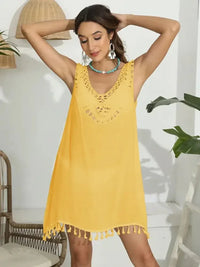 Tassel Scoop Neck Wide Strap Cover - Up - Update AvenueBoho VibesTrendsi1001000605930201001000605930206eba0382 - f8c3 - 4eb6 - a8a2 - d1fa4318a426 - MaxGold