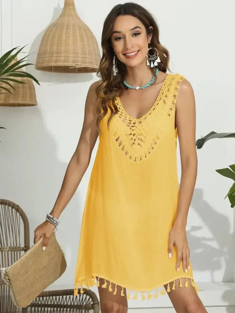 Tassel Scoop Neck Wide Strap Cover - Up - Update AvenueBoho VibesTrendsi10010006059302010010006059302031cba14c - 19ee - 4022 - 95d4 - 36743cf61025 - MaxGold