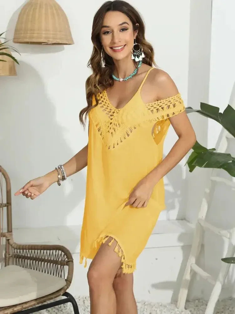 Tassel Scoop Neck Wide Strap Cover - Up - Update AvenueBoho VibesTrendsi1001000605930201001000605930207524c209 - bca8 - 48c8 - 8d40 - d3770888f796 - MaxGold