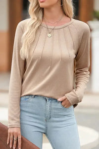 Texture Round Neck Long Sleeve T-Shirt - Update AvenueT-ShirtsTrendsi100100671665929100100671665929c45ced56 - 2761 - 4ed5 - ac29 - 20ce59af24cb - Max - OriginEggshell